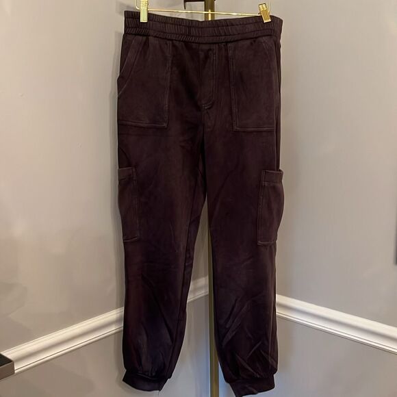 NWT Umgee Full Size Mineral Washed Elastic Waist Cargo Pants black - med - Picture 4 of 9